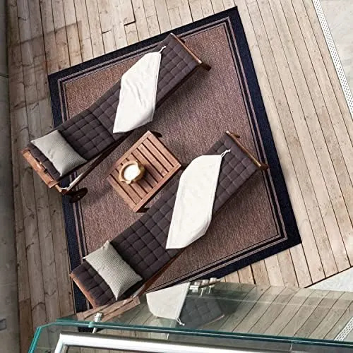 indoor outdoor rug black 2