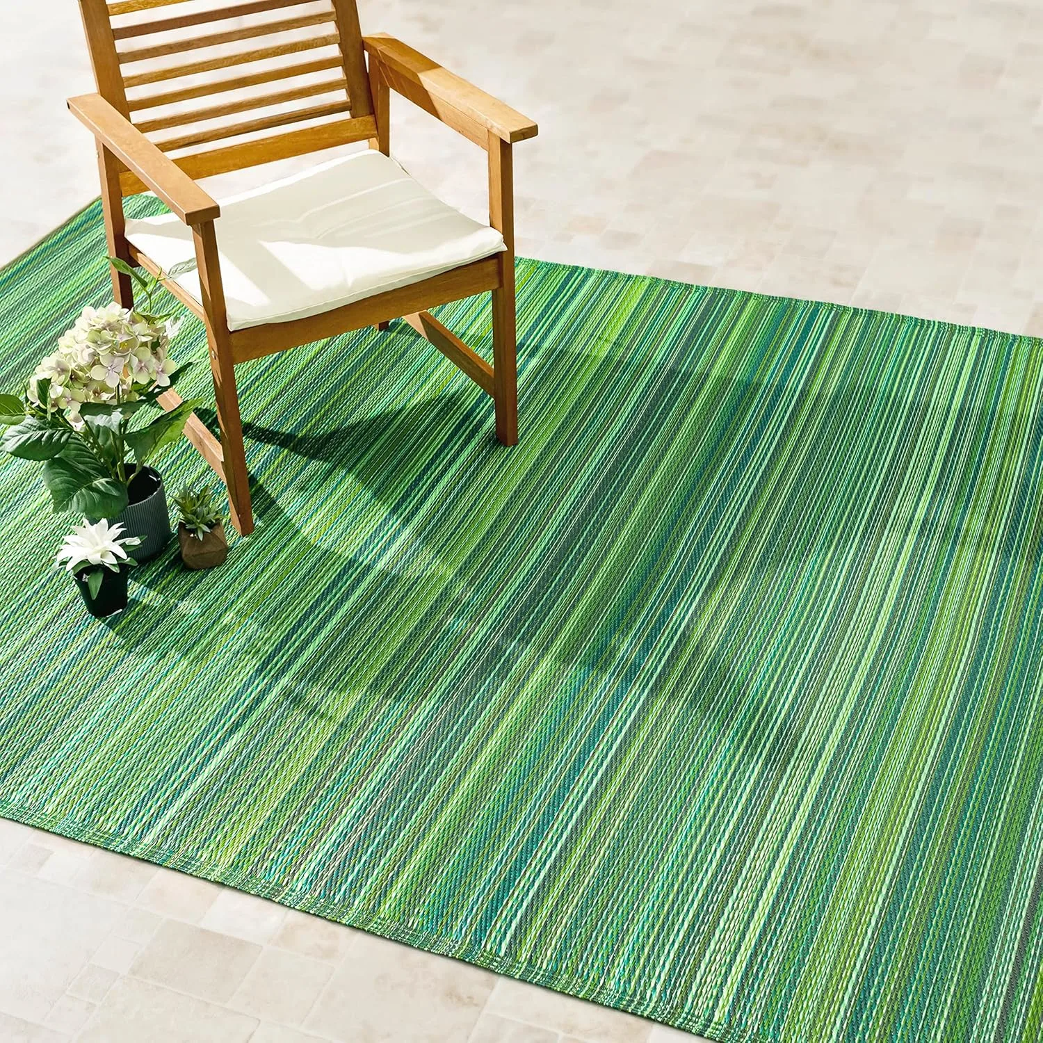 indoor outdoor rug green 1