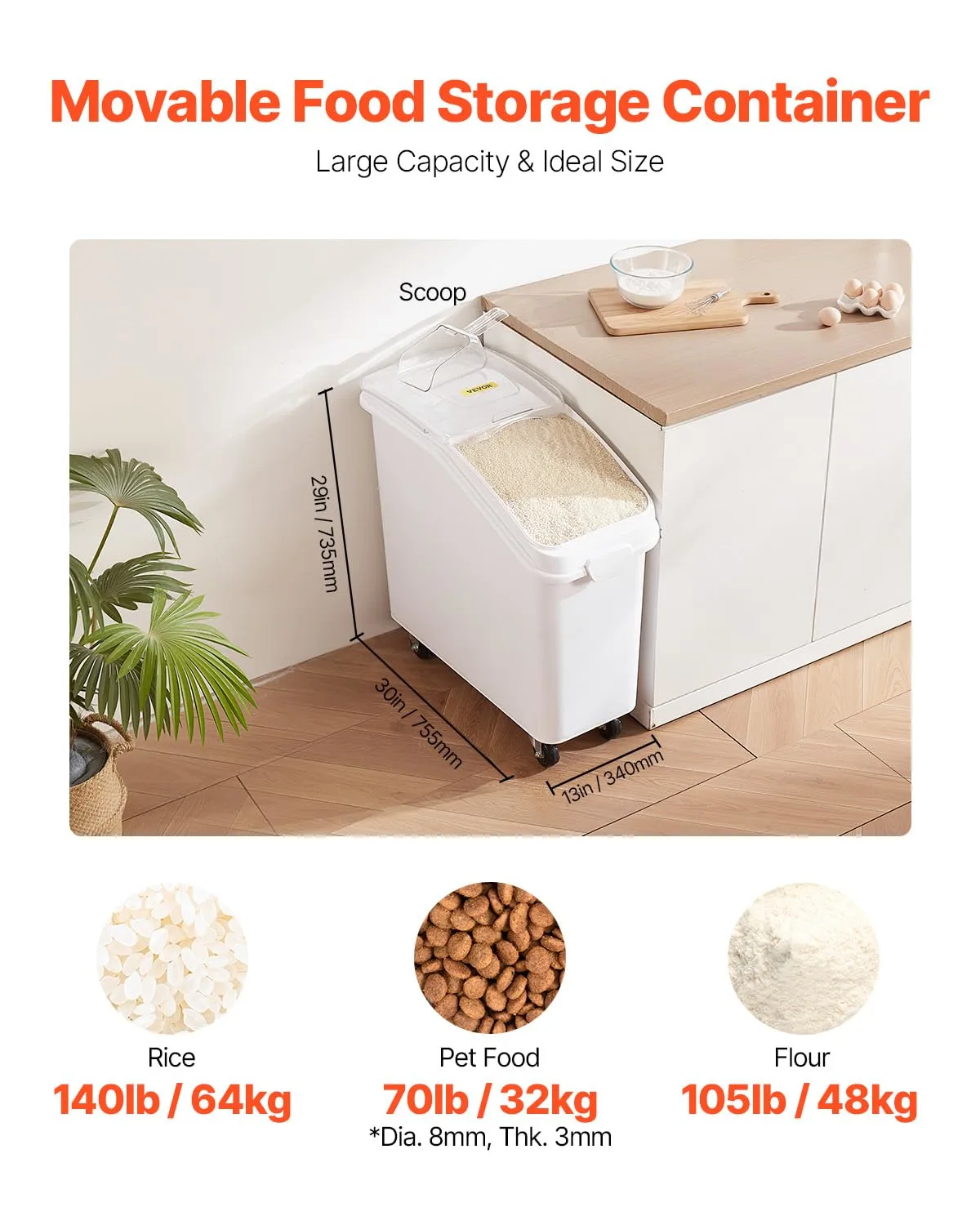 ingredient storage bin sliding lid 2