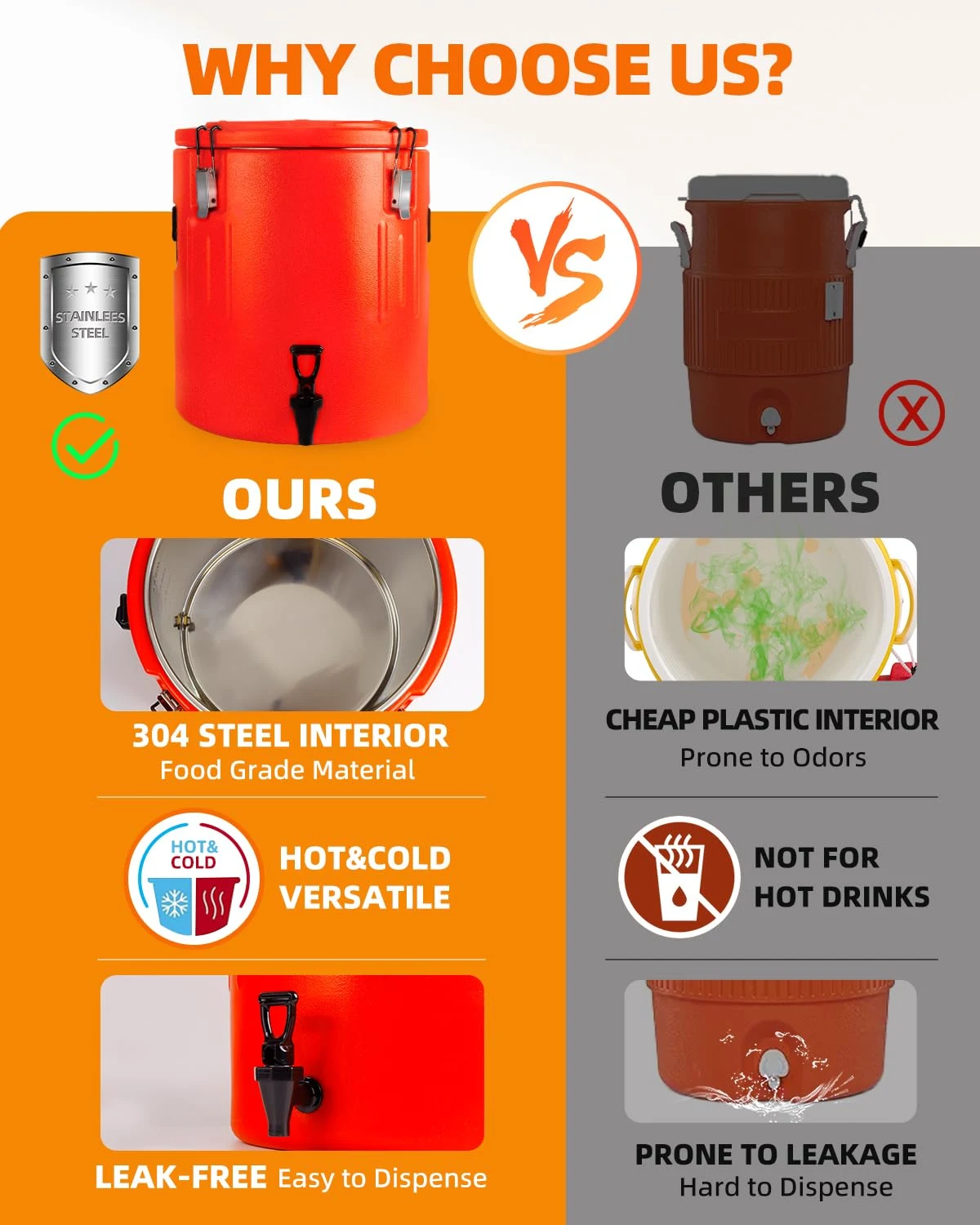 insulated drink cooler 3.5 gallon 2