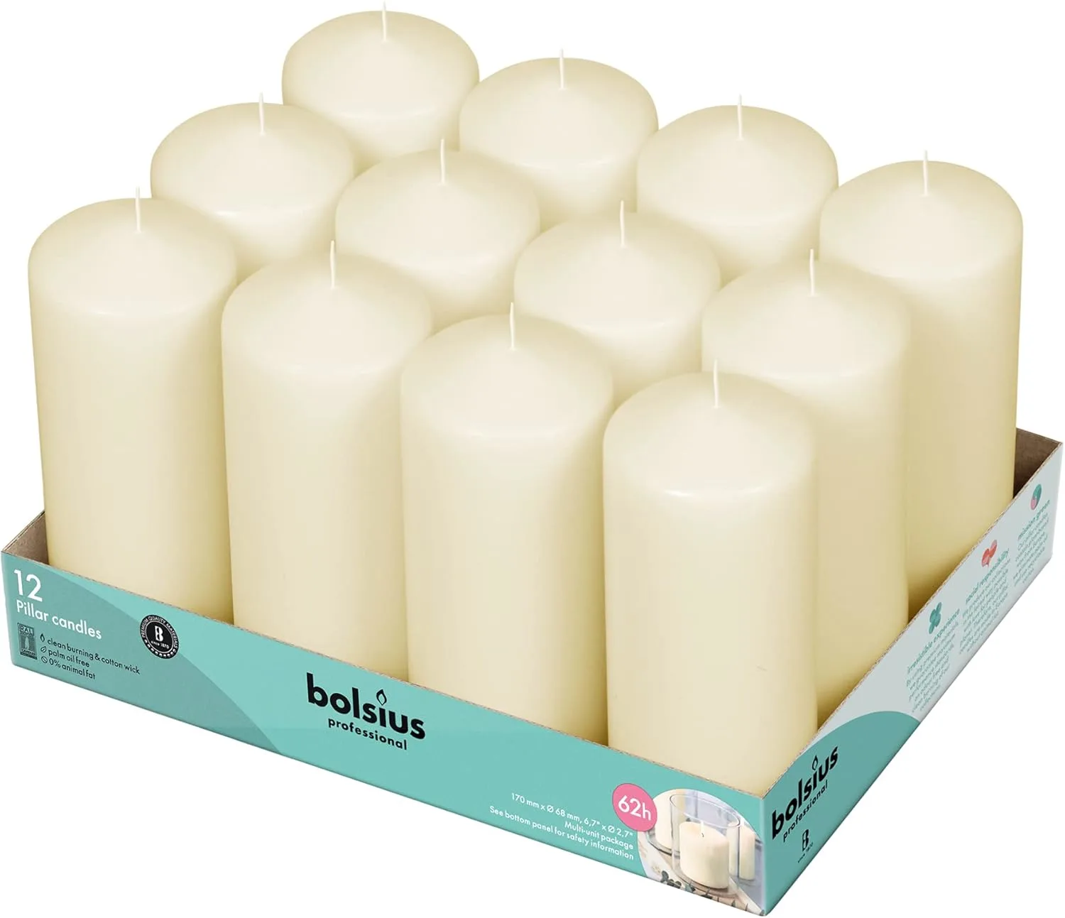 ivory pillar candles 1