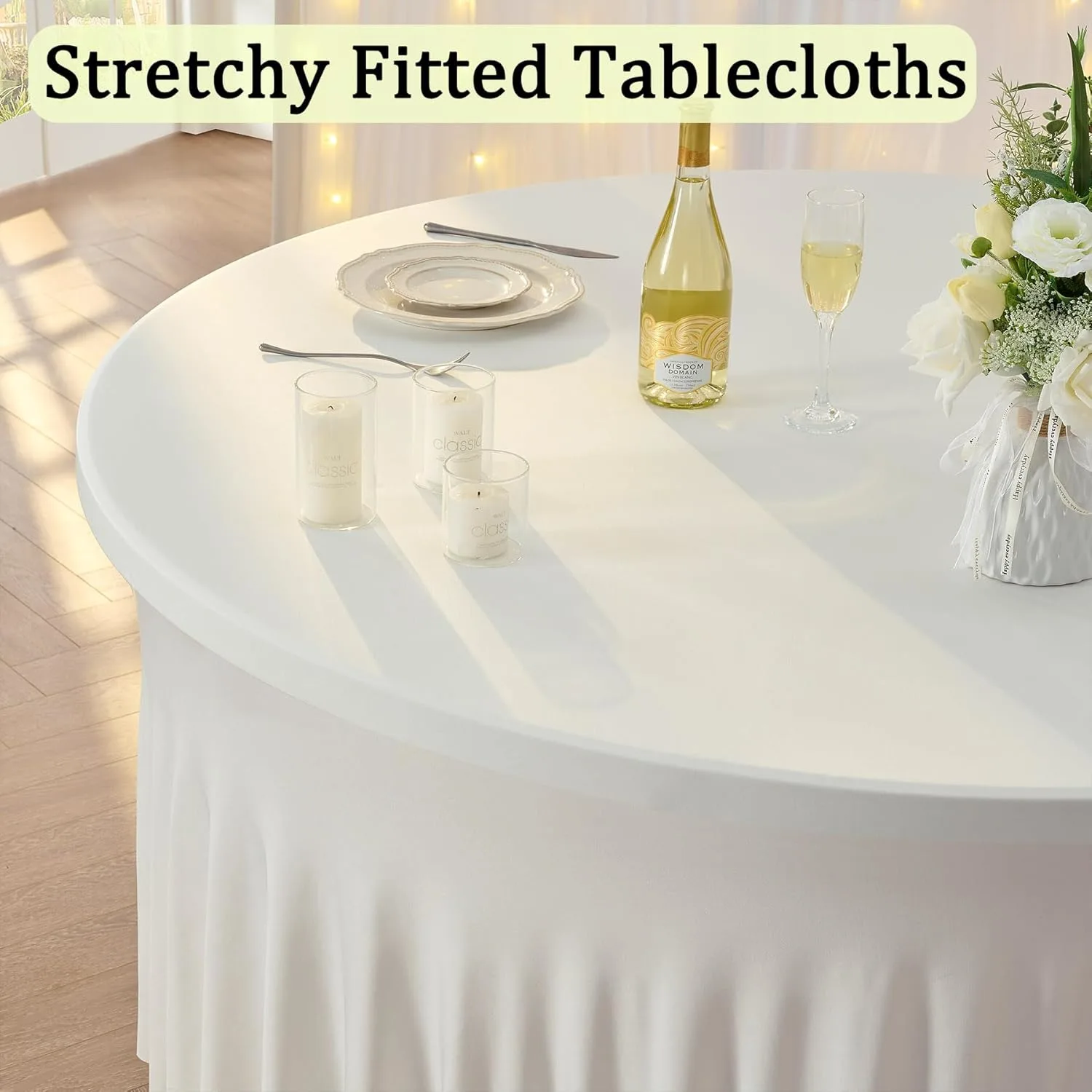 ivory spandex tablecloths round 2