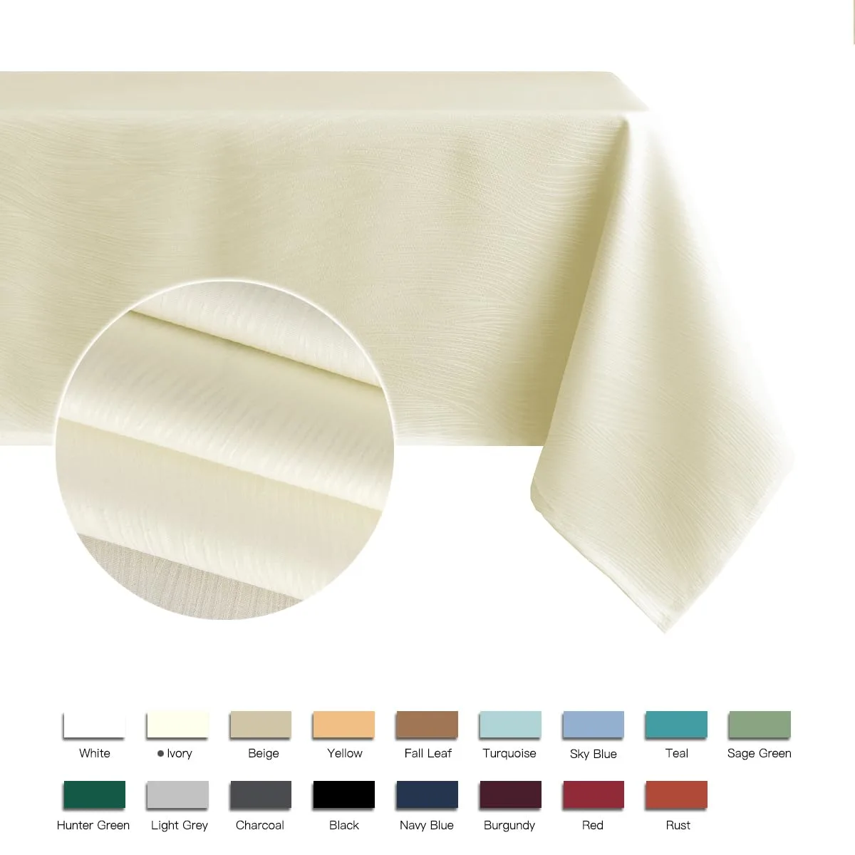 jacquard tablecloth ivory 2