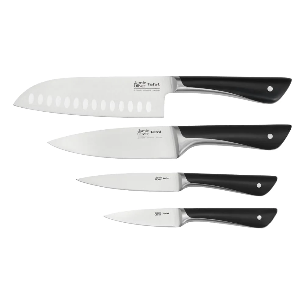 jamie oliver tefal 4pc kitchen knife set german steel 1
