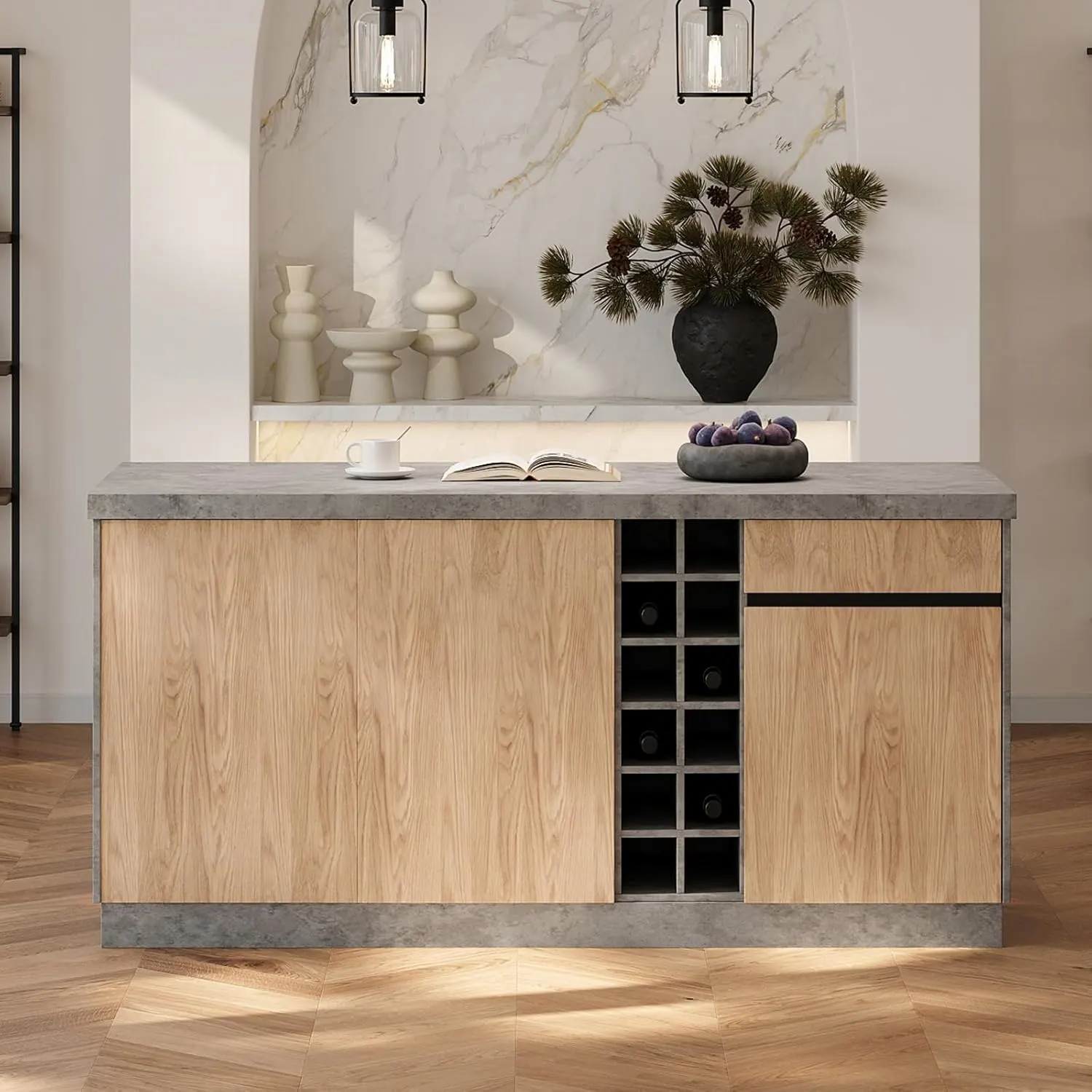 japandi kitchen island 1