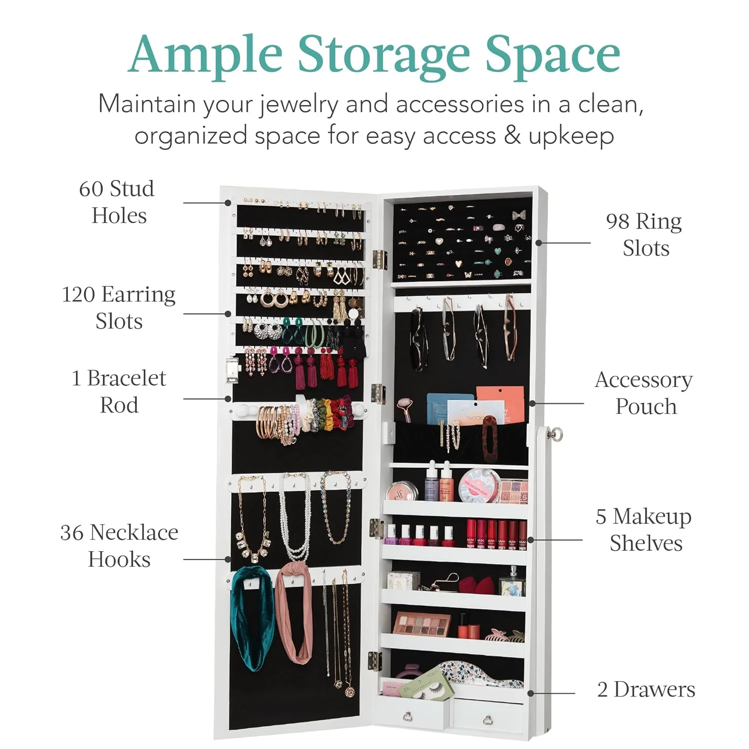 jewelry armoire mirror 2
