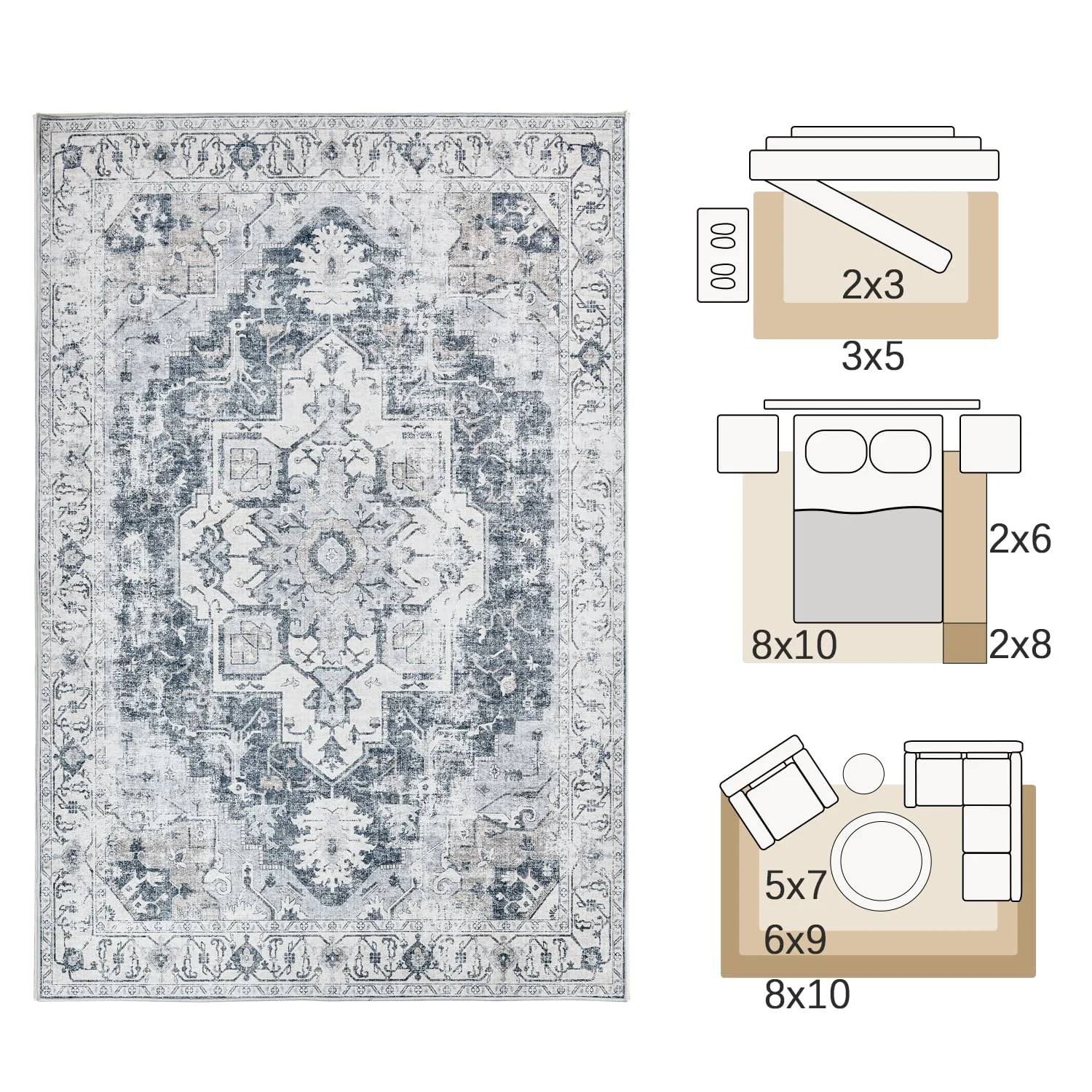 jinchan vintage rug 8x10 2