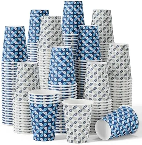 Julie Chief 12 oz Disposable Coffee Cups, Paper Hot Cups, Perfect for Home, Office, Cafe, & Outdoors