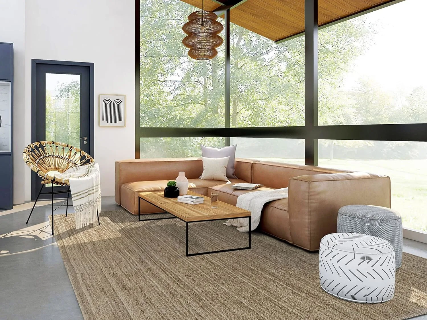 jute alhambra natural rug 2