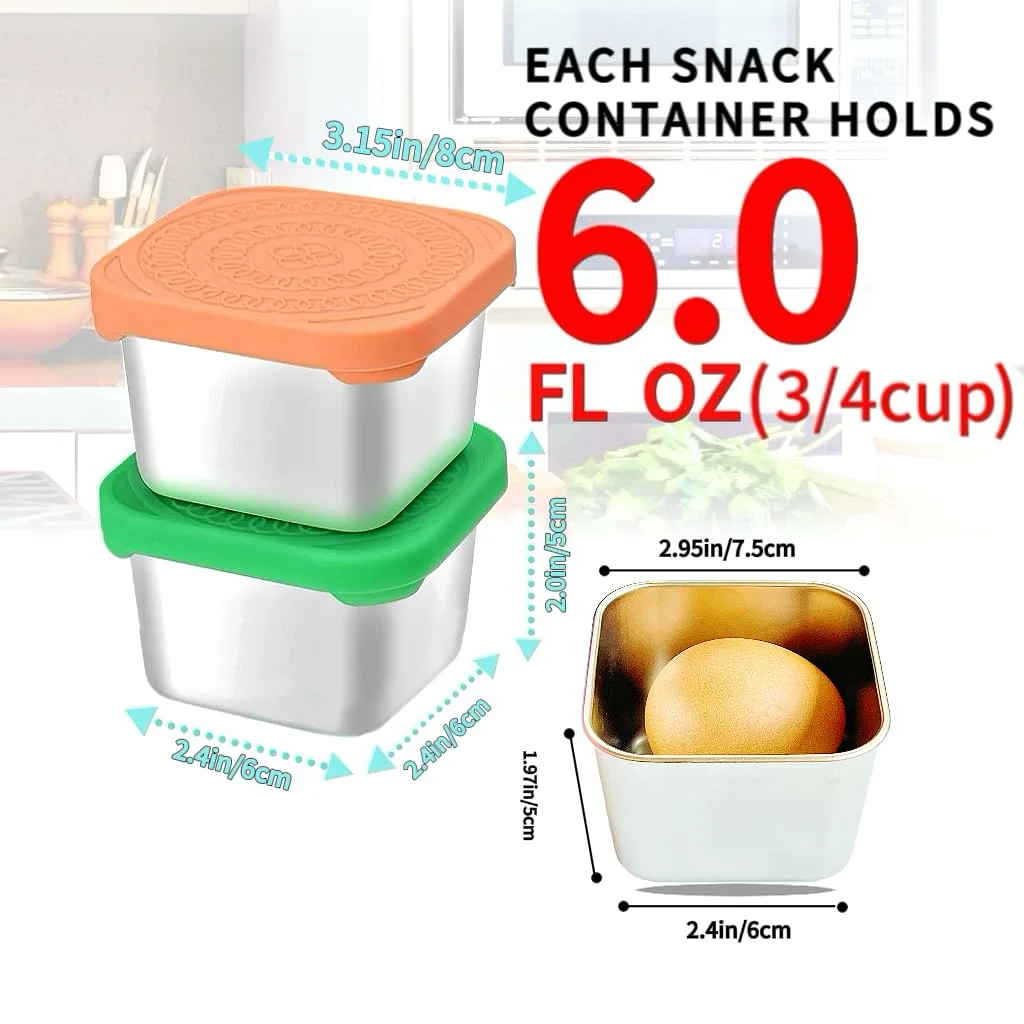 kids stainless snack containers 2