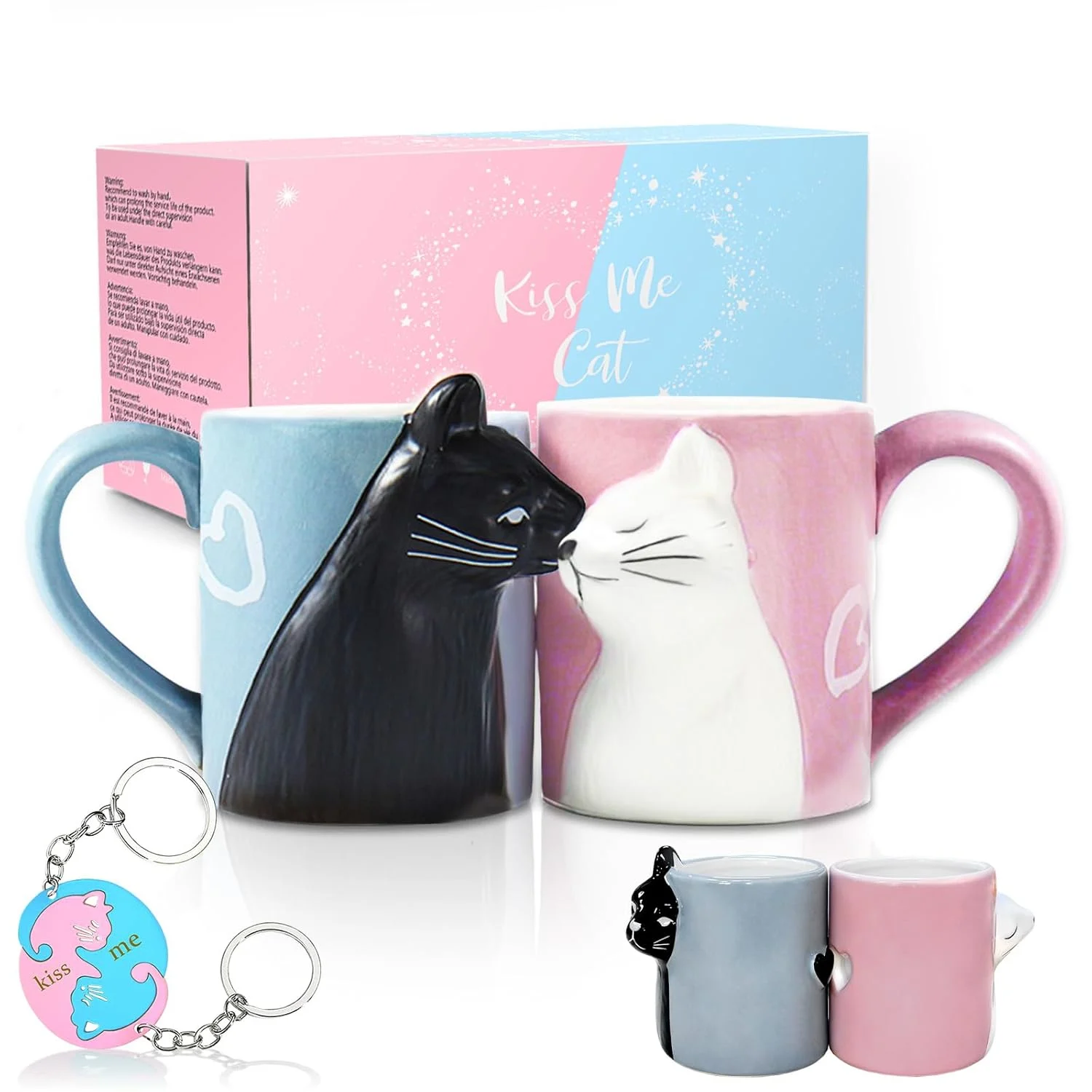 kissing cat coffee mugs 1