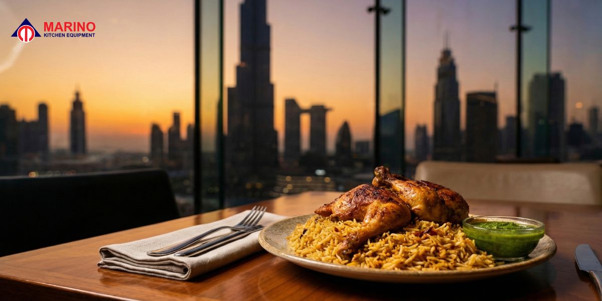 Saudi Kitchen restaurant exterior in UAE with welcoming entrance and outdoor seating