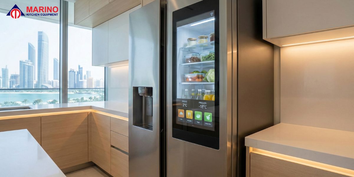 Modern Fridge in UAE Kitchen