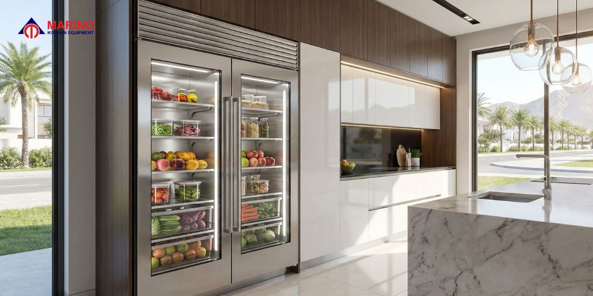Modern Fridge in UAE Kitchen