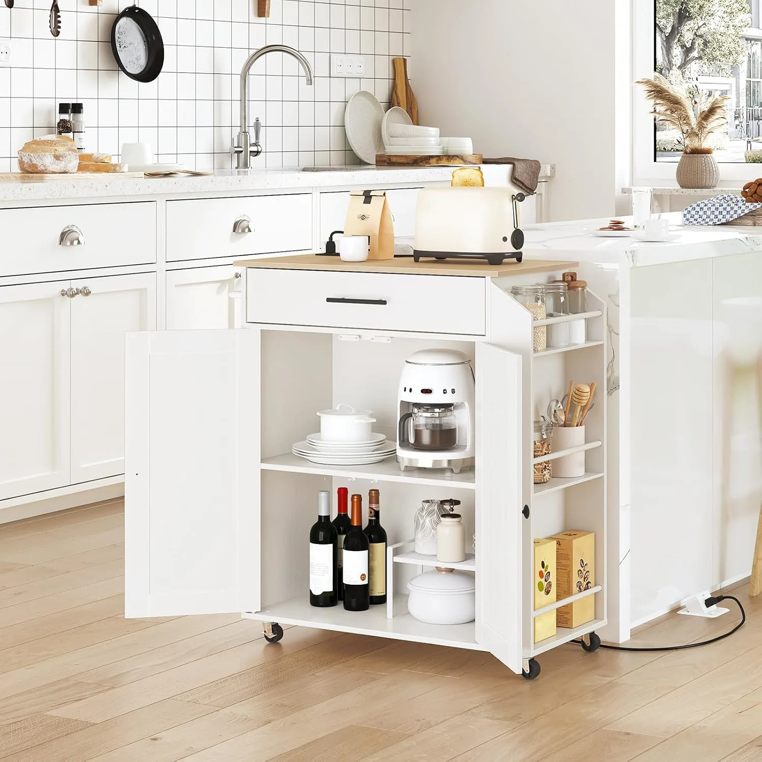 kitchen island power outlet 2