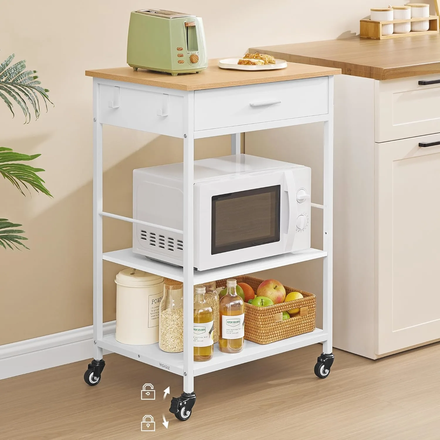kitchen island rolling cart 2