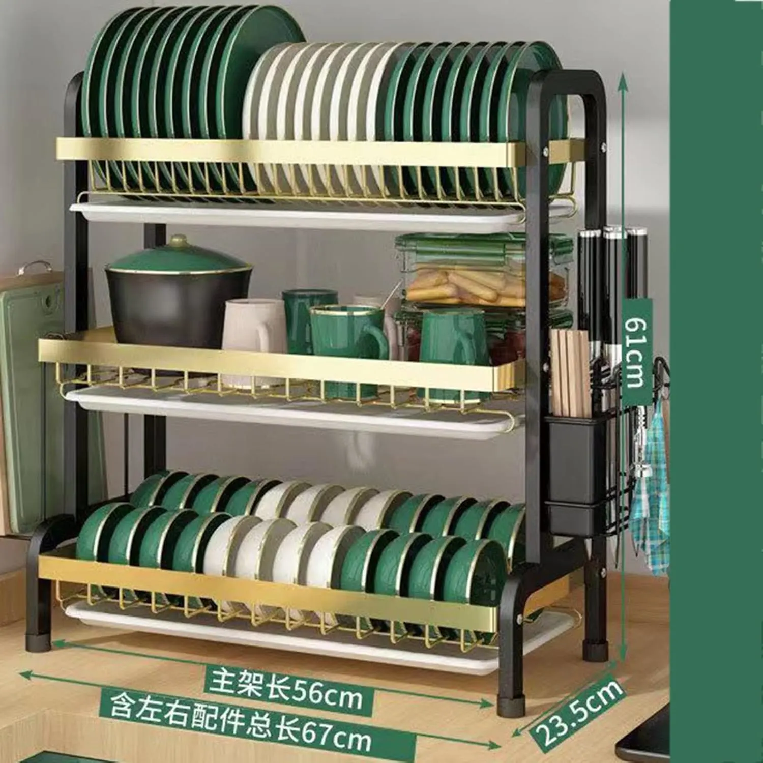 kitchen organizer dish rack 2