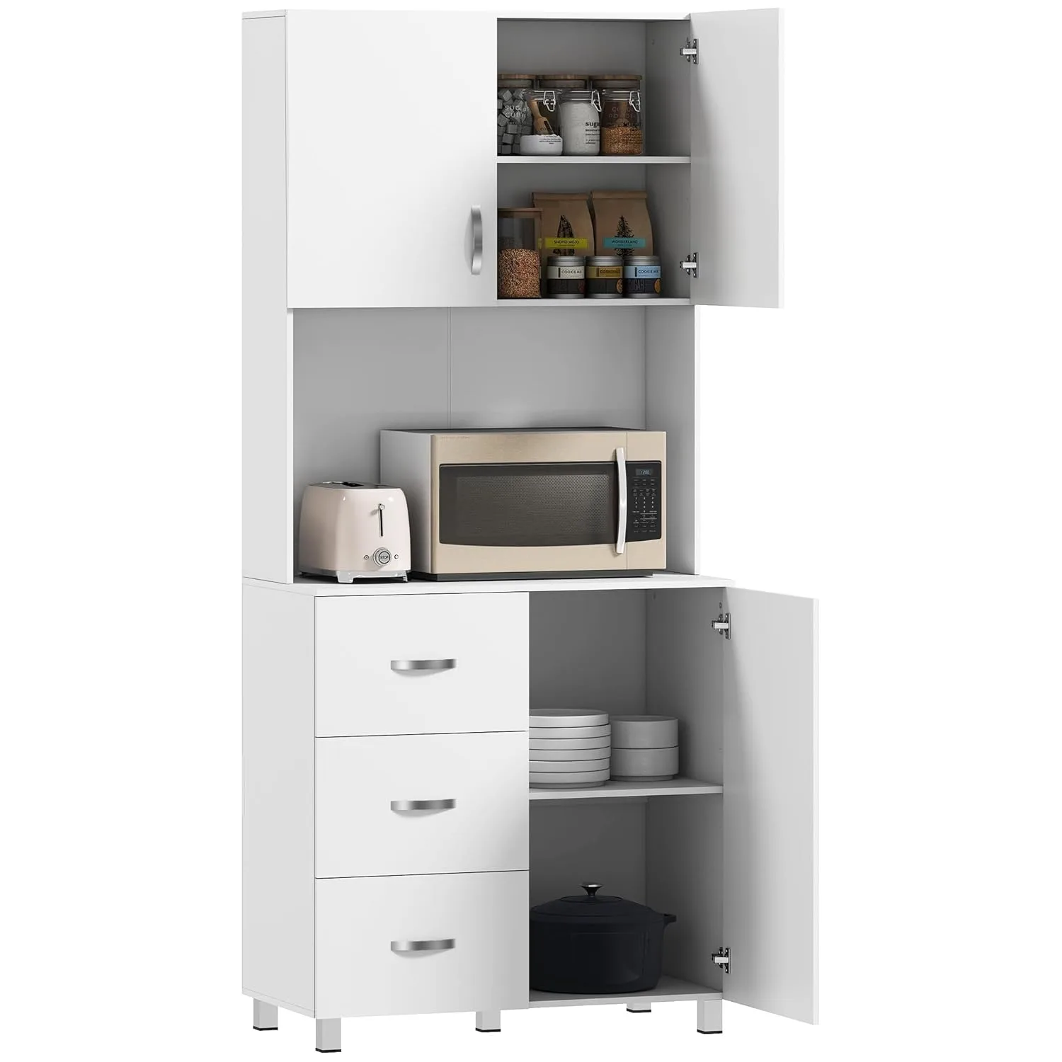 kitchen pantry cabinet hutch 1
