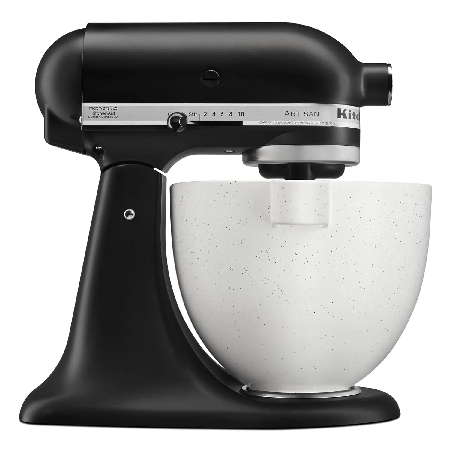 kitchenaid 5 qt ceramic mixer bowl speckled stone 2
