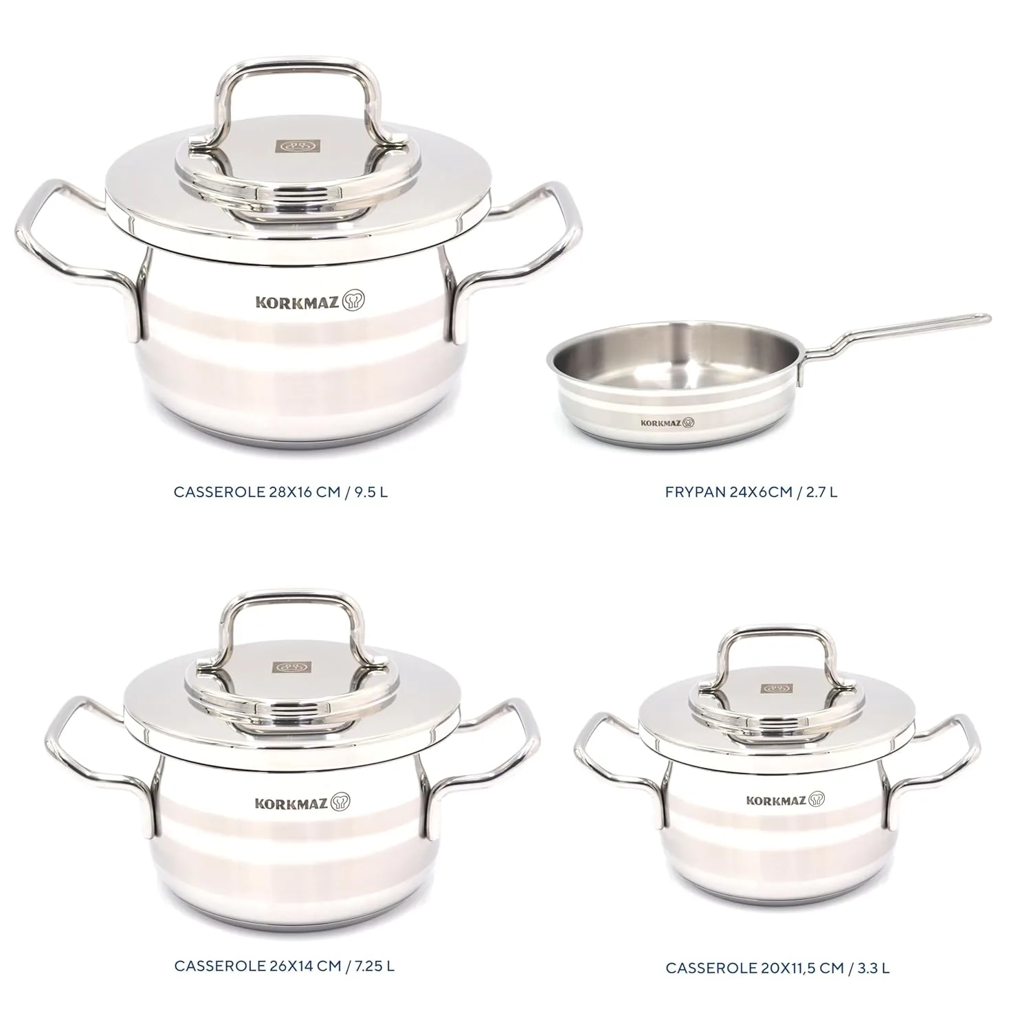 korkmaz astron cookware set 2