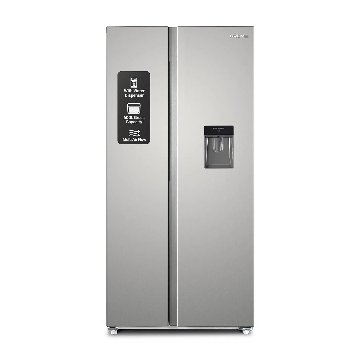 krome side by side refrigerator 1
