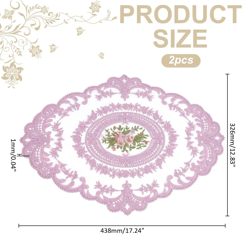 lace placemats pink 2