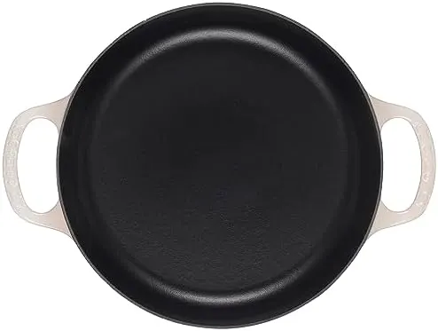 le creuset enameled cast iron skillet meringue 2