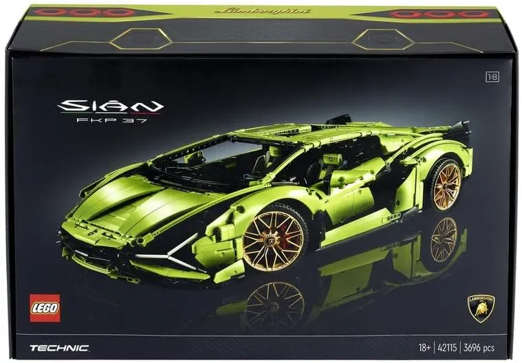 lego lamborghini sián fkp 37 technic set | 3,696 pieces