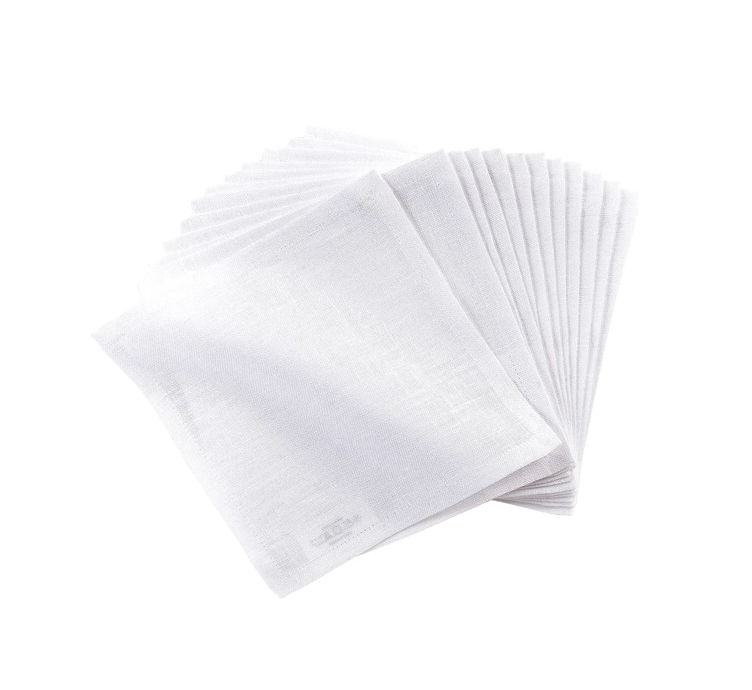 linen cocktail napkins white 1