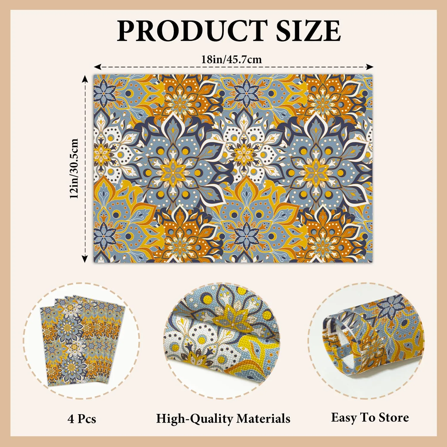 linen placemats set 2