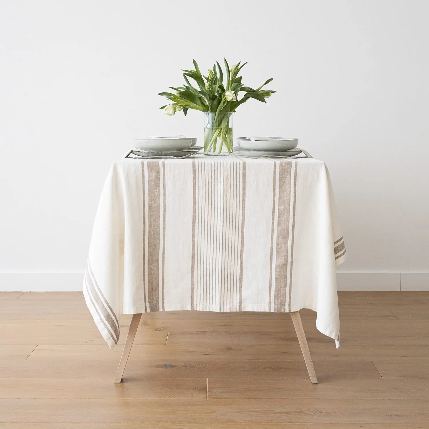 linen tablecloth beige 2