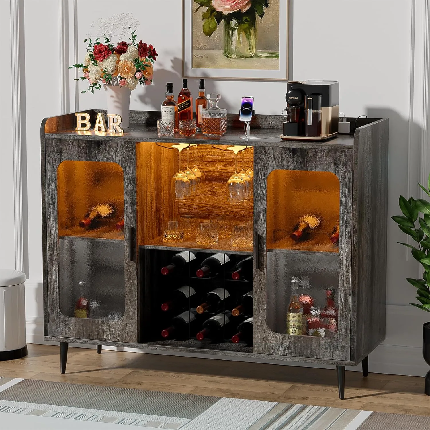 liquor cabinet bar led 1