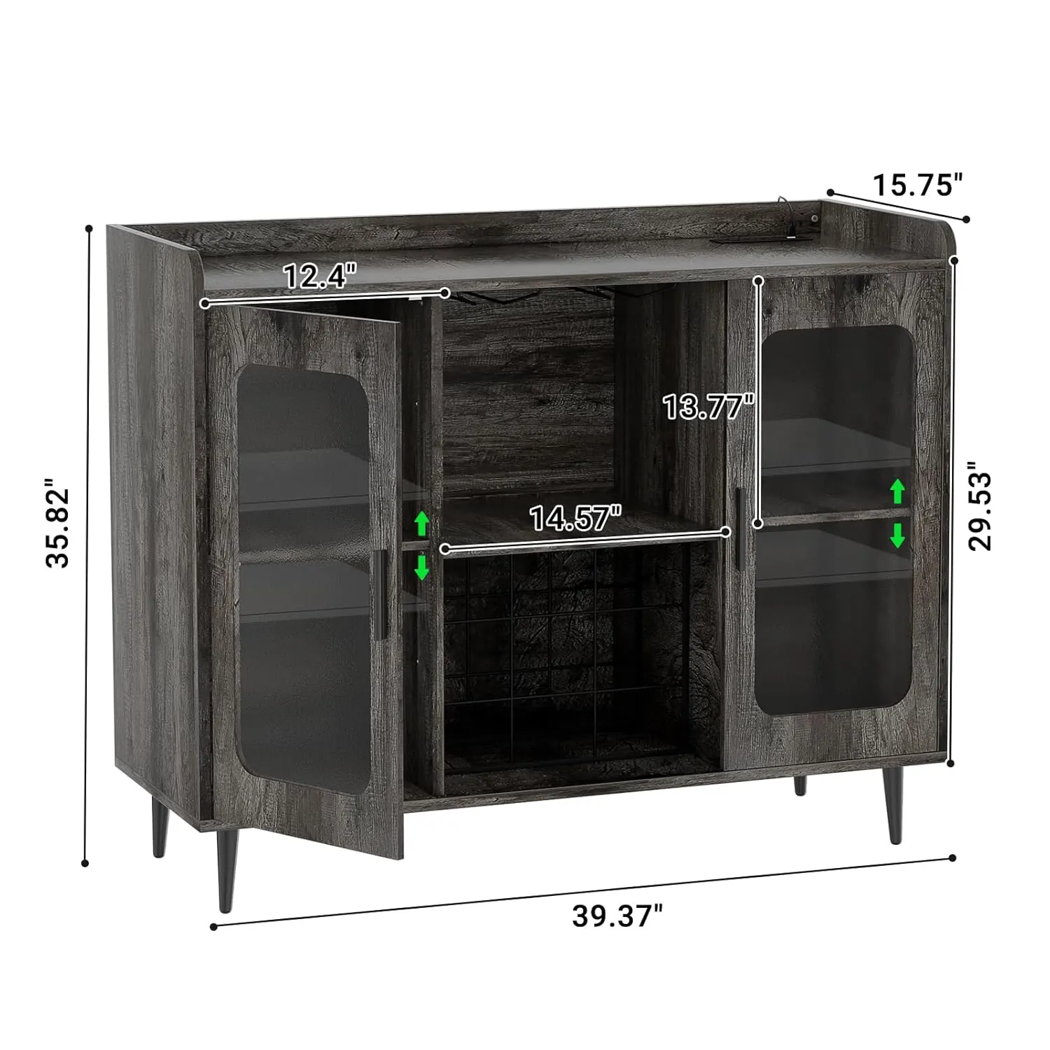liquor cabinet bar led 2