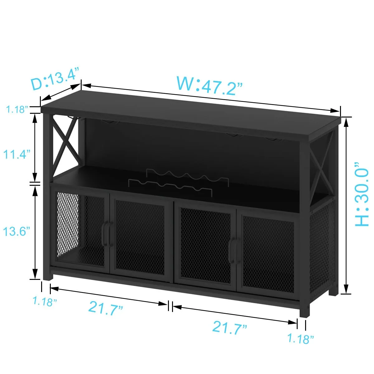 lvb black coffee bar modern liquor wine storage 2