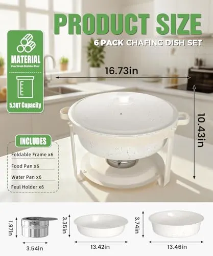 maifanite chafing dish set 2
