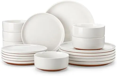 MALACASA 18-Piece Dinnerware Set