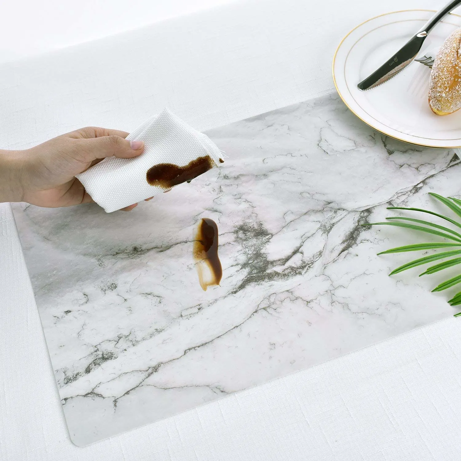 marble placemats set 2