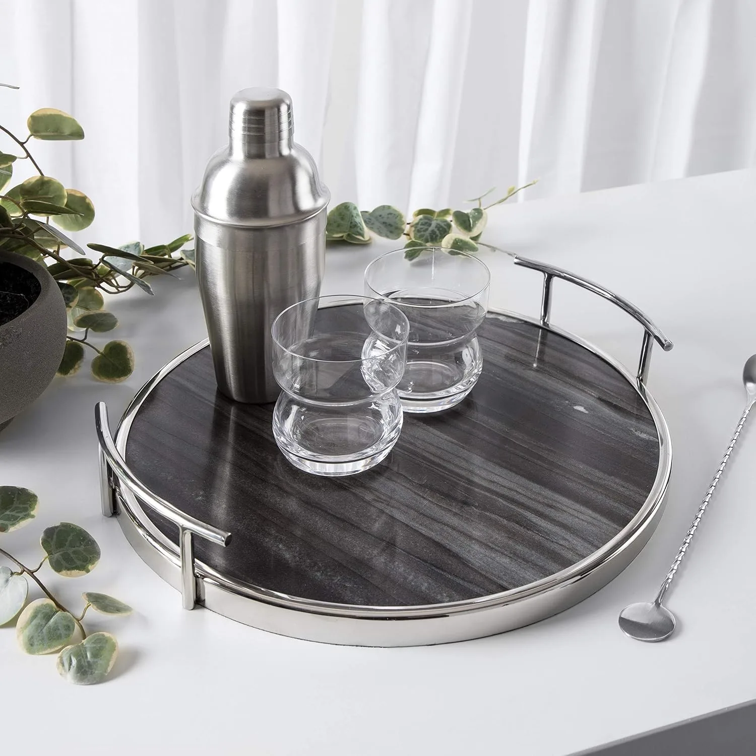marble tray round 2