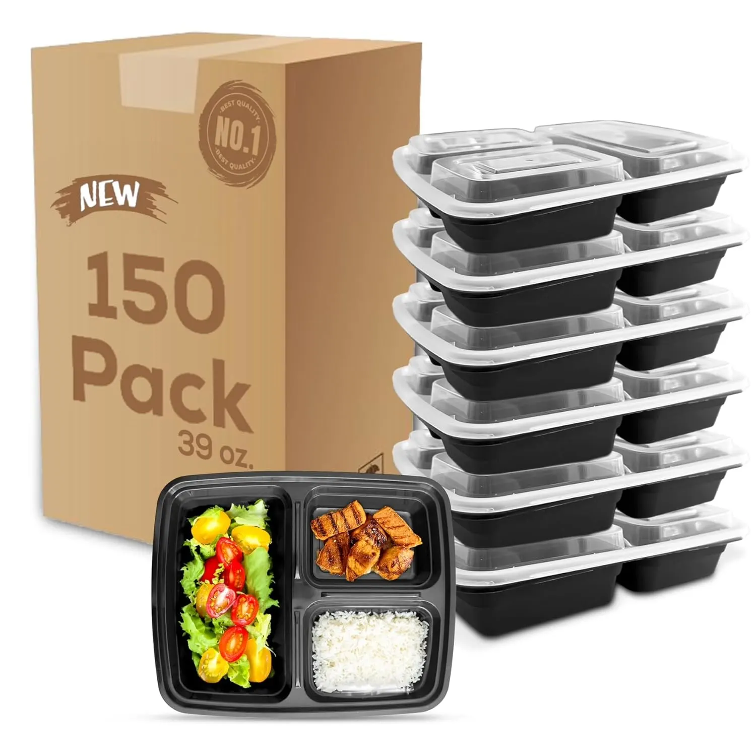 meal prep containers 3 compartment 1