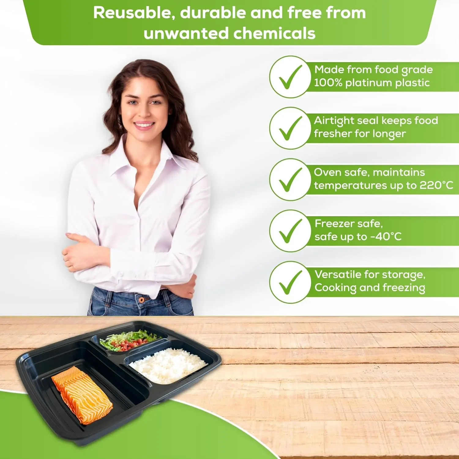 meal prep containers 3 compartment 2