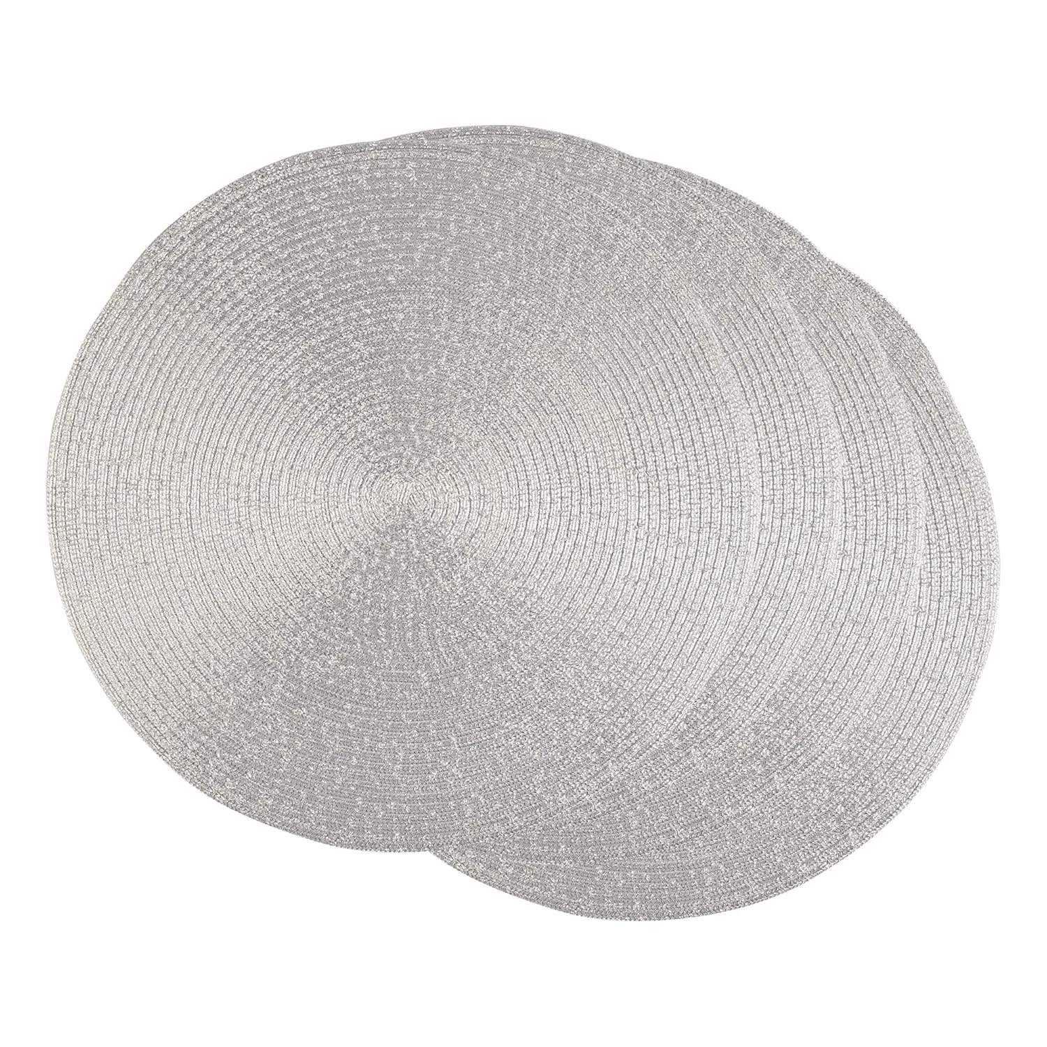 metallic round placemats set 1