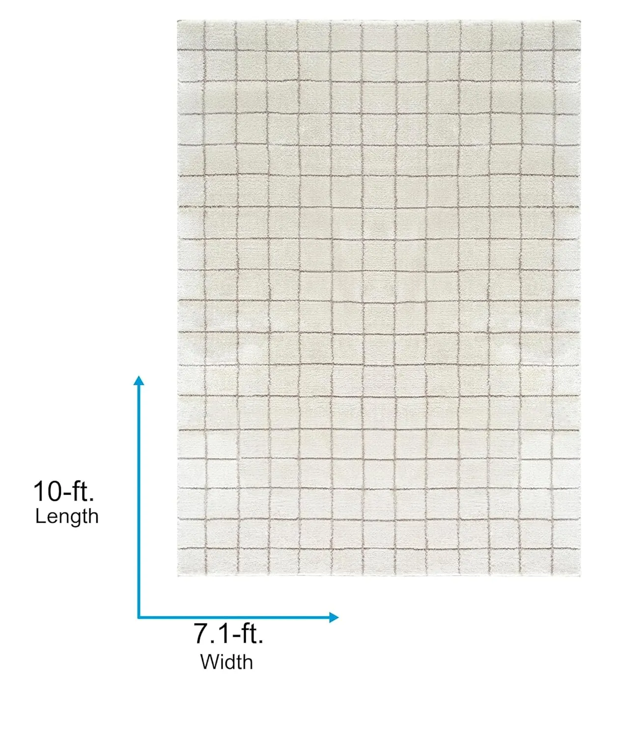 minimalist grid area rug 7x10 2