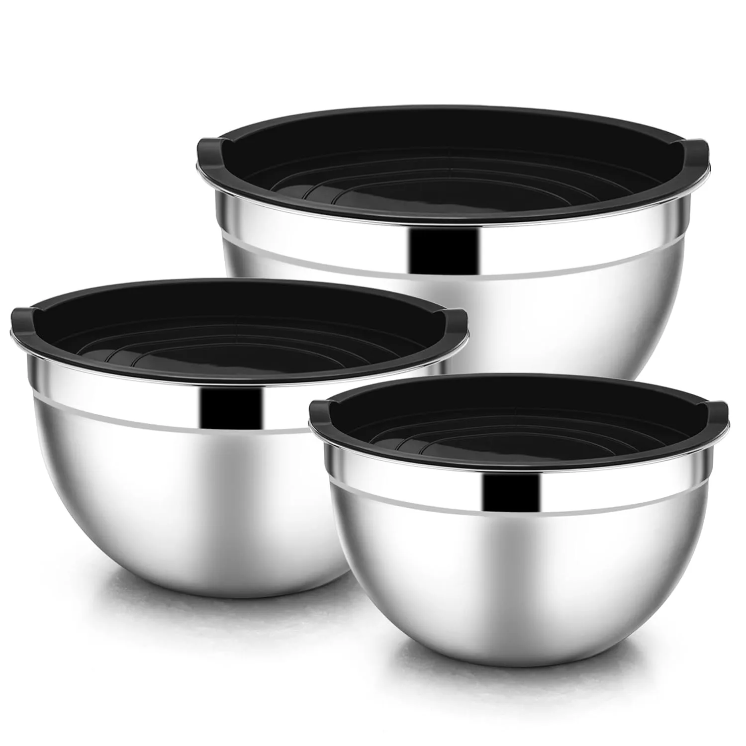 mixing bowls lids stainless 1