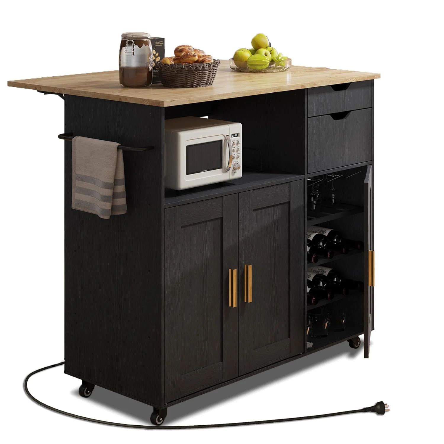 mobile kitchen island cart 1