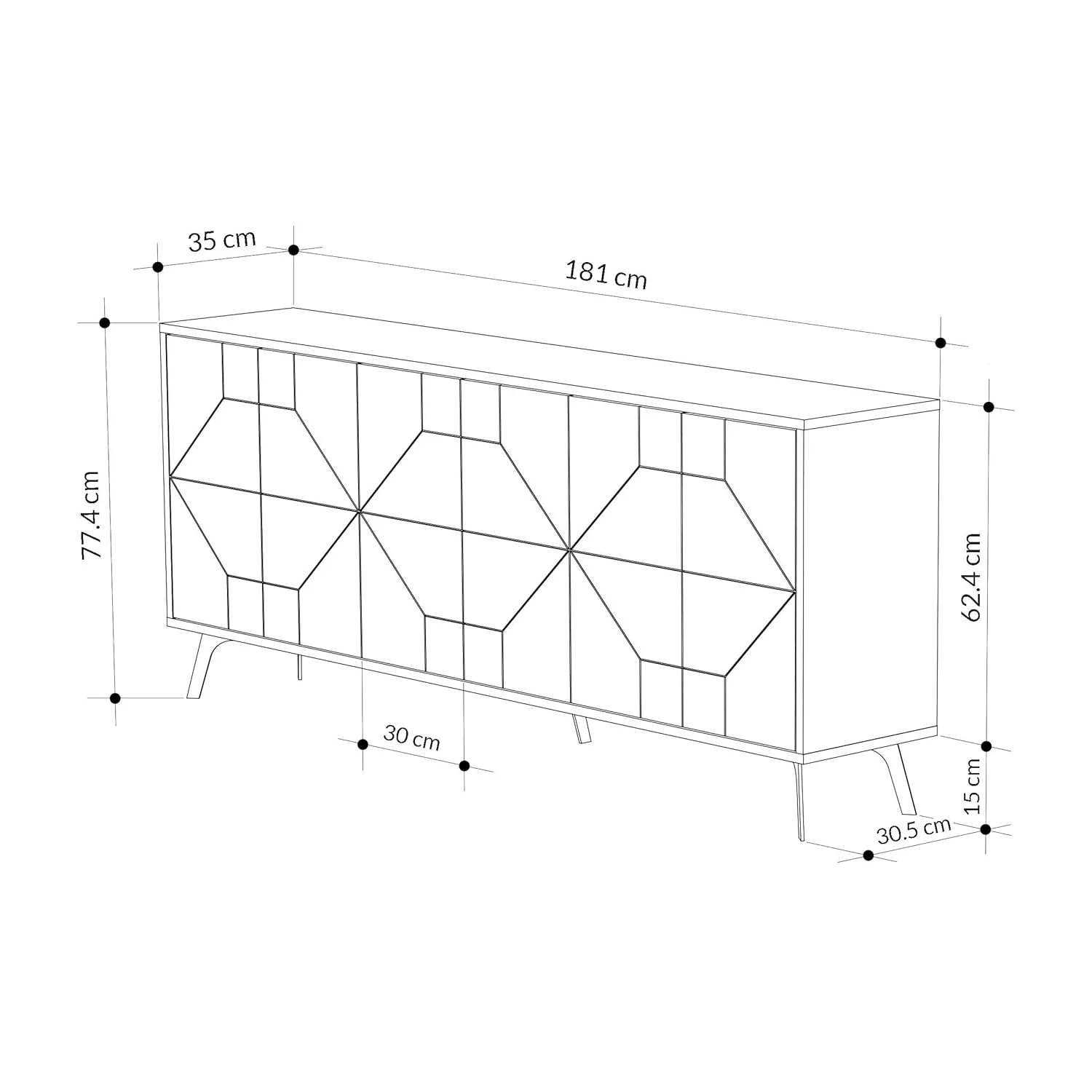 modern sideboard storage cabinet 2