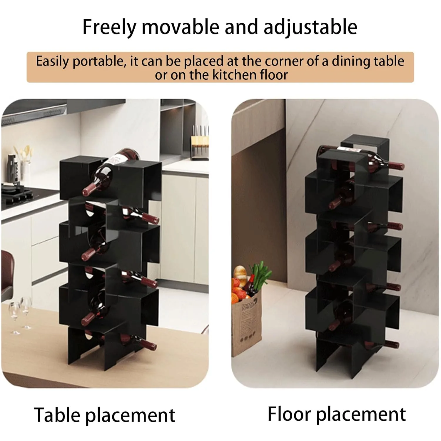 modern wine rack metal 2