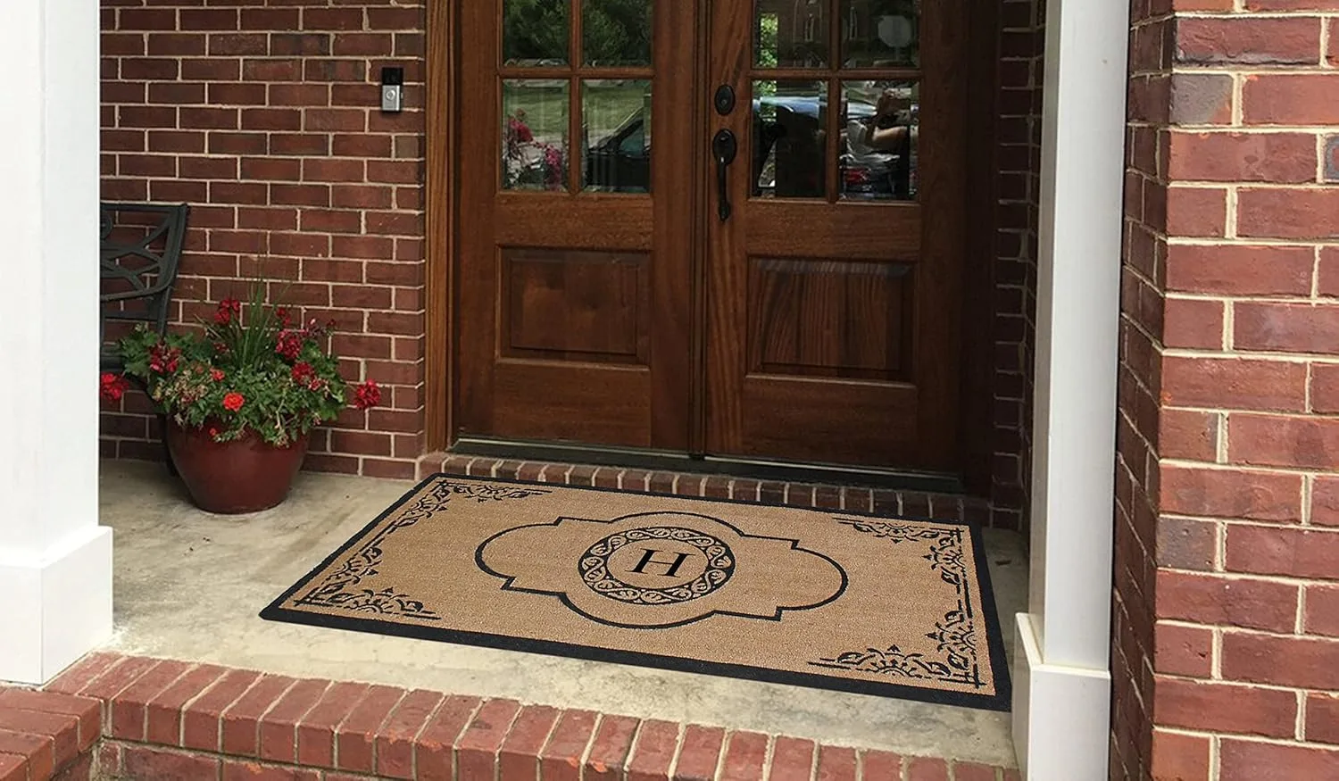 monogrammed coir door mat 2