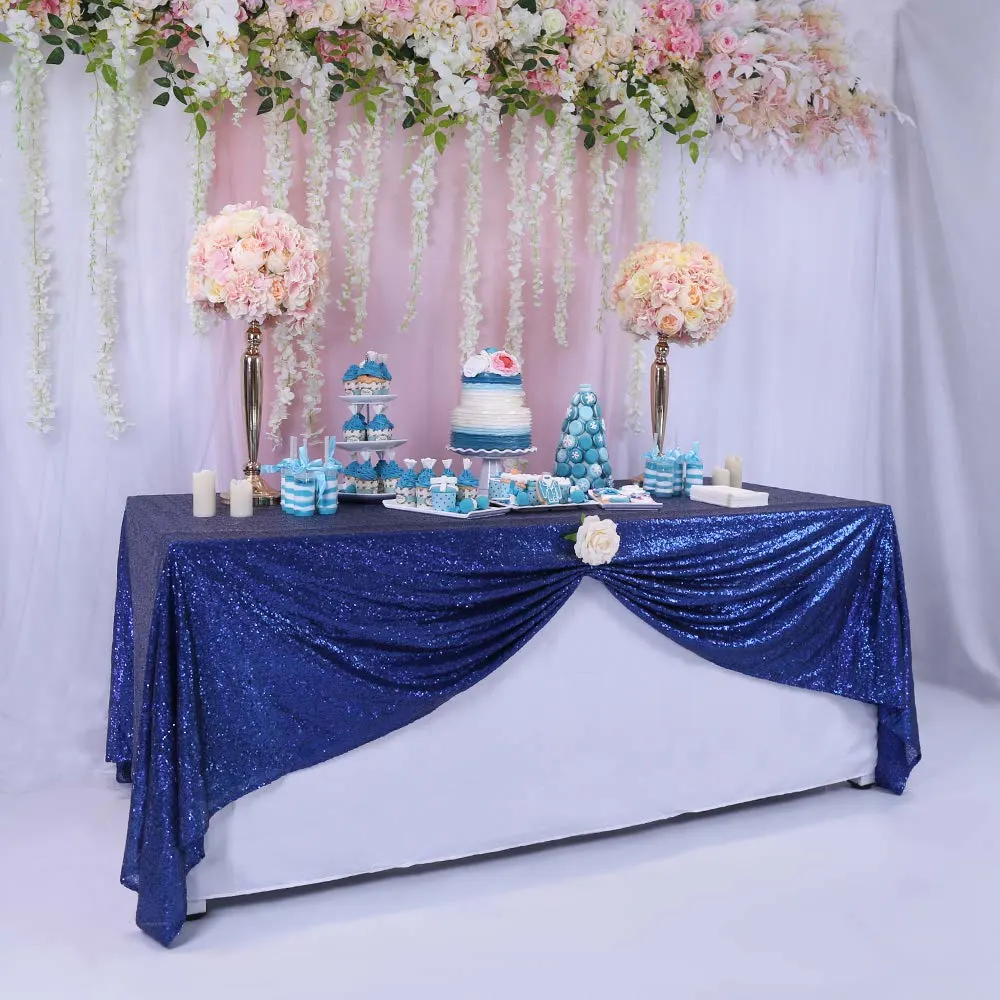navy blue sequin tablecloth 2