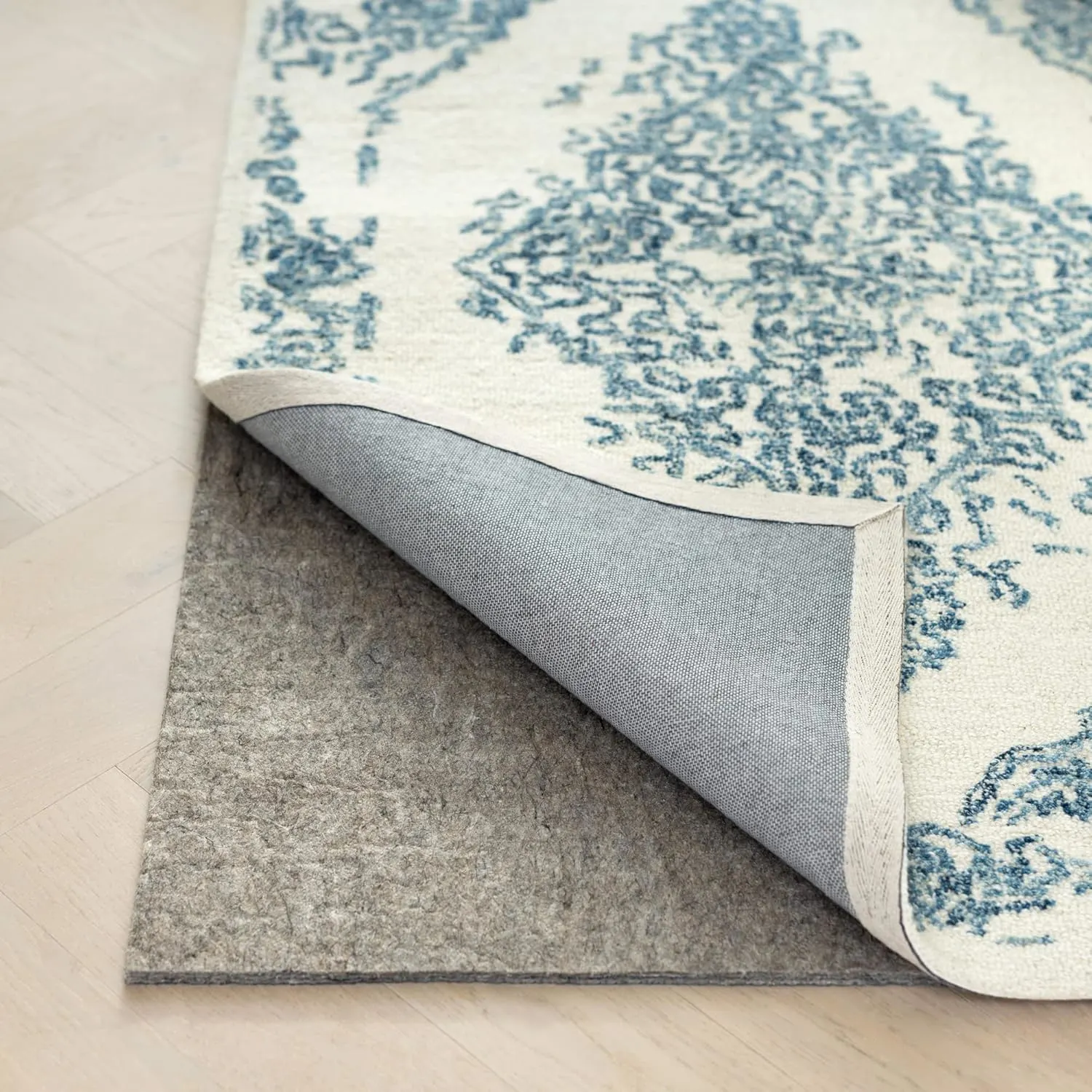 non slip rug pad felt rubber 2