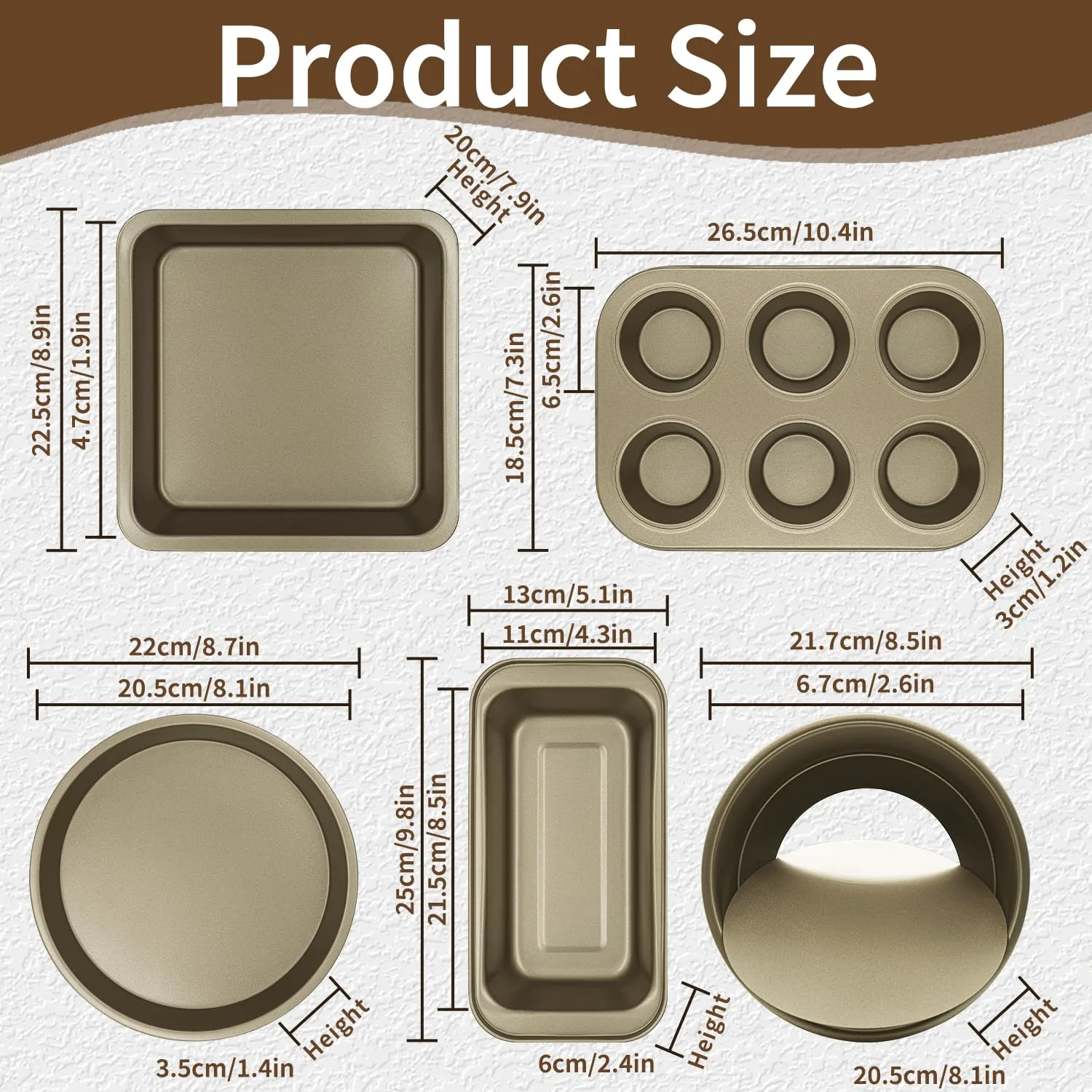 nonstick baking pans set 2